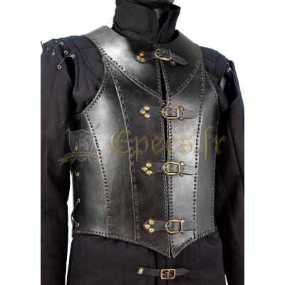 Plastron armure en cuir