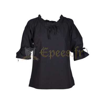 Blouse à cordons 100% coton