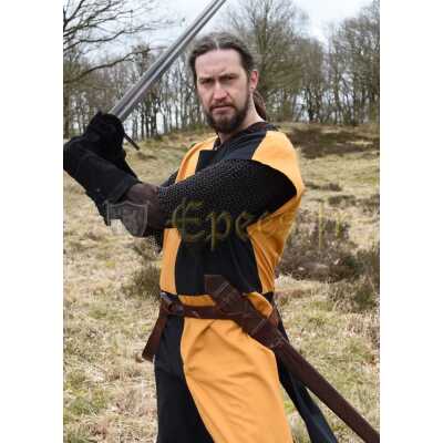 Tabard jaune et noir 100% coton
