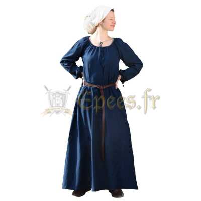 Robe médiévale Ana bleue