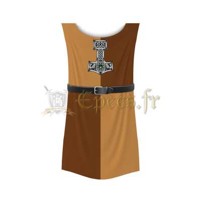 Tabard Viking marteau de Thor 100% coton